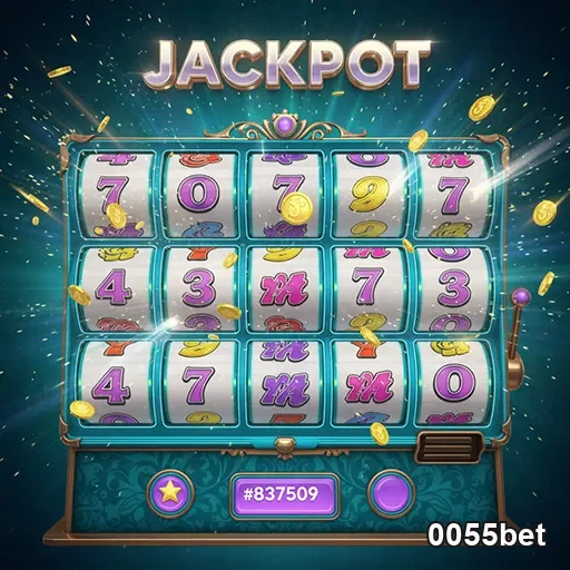 Tela de game de slots em mobile na experiência responsiva da 0055bet